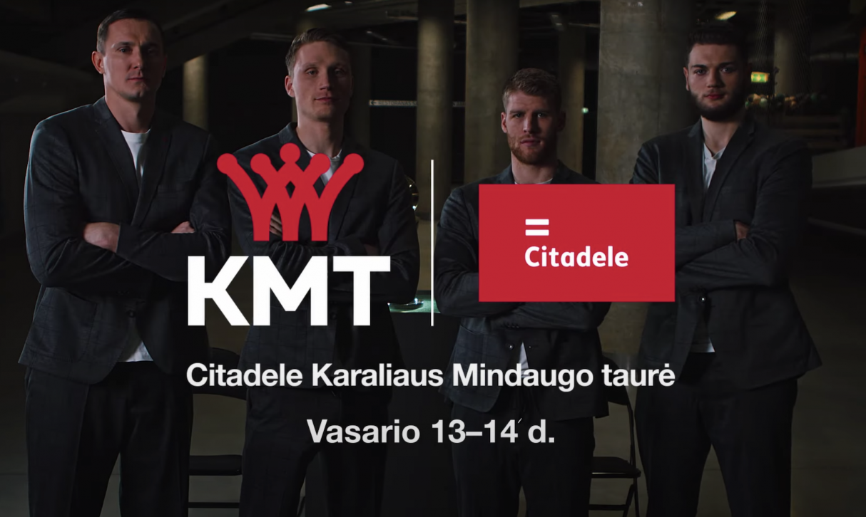 Įvaizdiniame Citadele KMT klipe – trofėjų serginčių žalgiriečių ir „Betsafe-LKL“  krepšininkų akistata